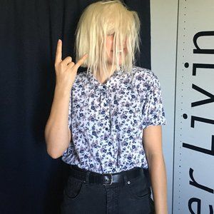 Floral Button-down top by Vans